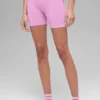 Pantaloncini Favorite a costine senza cuciture da 5" - Rosa Candy Heart