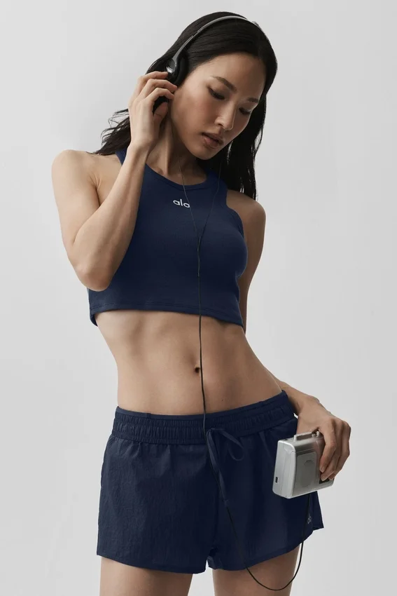 Pantaloncini Go Time a vita media - Blu navy