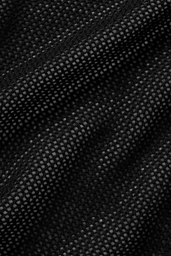 Canotta corta Heat Wave in seta e cashmere - Nero