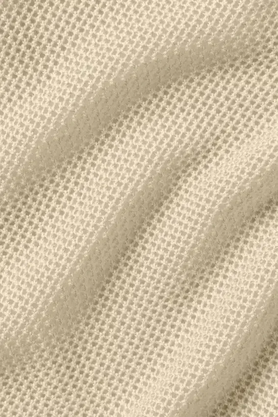 Canotta corta in seta e cashmere "Heat Wave" - Beige sabbia