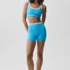 Pantaloncini High-Waist Airbrush Better Together - Blu azzurro/Bianco