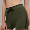 Pantaloncini High-Waist Airbrush Race Pace da 4" - Verde oliva/Nero