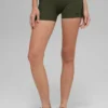 Pantaloncini High-Waist Airbrush Race Pace da 4" - Verde oliva/Nero