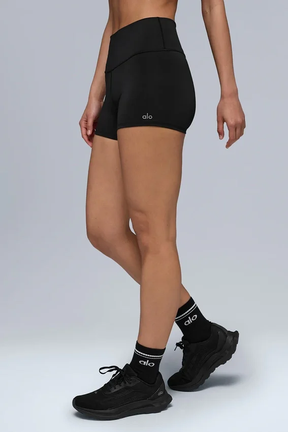 Pantaloncini High-Waist Airlift da 3" - Nero