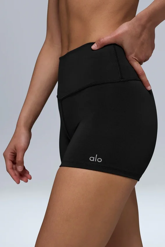 Pantaloncini High-Waist Airlift da 3" - Nero