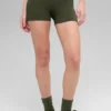 Pantaloncini High-Waist Alo Softsculpt da 3" - Verde oliva