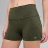 Pantaloncini High-Waist Alo Softsculpt da 3" - Verde oliva