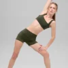 Pantaloncini High-Waist Alo Softsculpt da 3" - Verde oliva