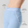 Pantaloncini High-Waist Alosoft Heart Throb da 4” - Blu conchiglia melange/Bianco