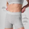 Pantaloncini High-Waist Alosoft Heart Throb da 4” - Grigio melange atletico/Bianco