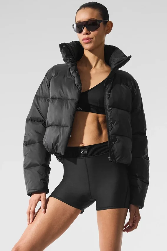 Pantaloncini High-Waist della linea Airlift - Nero