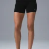 Pantaloncini High-Waist in maglia Scholar - Nero