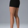 Pantaloncini High-Waist in maglia Scholar - Nero