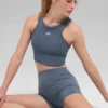 Pantaloncini High-Waist Precision da 3" in Alo Softsculpt - Bluestone