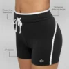 Pantaloncini High-Waist Race Pace da 4" - Nero/Bianco