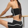 Pantaloncini High-Waist Race Pace da 4" - Nero/Bianco