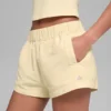 Pantaloncini High-Waist Socialite - Giallo candela