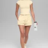 Pantaloncini High-Waist Socialite - Giallo candela
