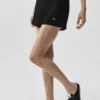 Pantaloncini High-Waist Sunlit in maglia - Nero