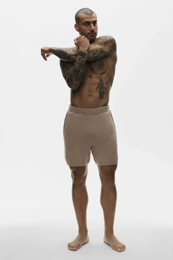 Pantaloncini in cotone e cashmere Ever Soft da 7" - Gravel