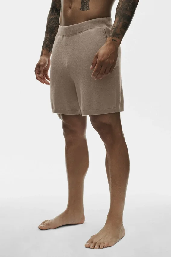 Pantaloncini in cotone e cashmere Ever Soft da 7" - Gravel