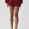 Pantaloncini in cotone High-Waist Real Deal - Rosso Summer Romance