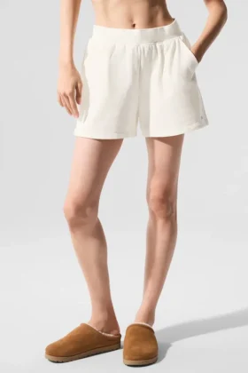 Pantaloncini in felpa Low Key - Avorio