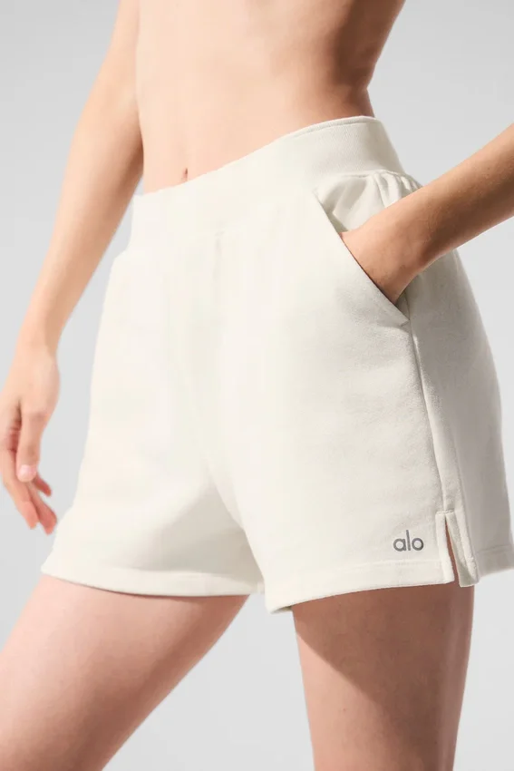 Pantaloncini in felpa Low Key - Avorio