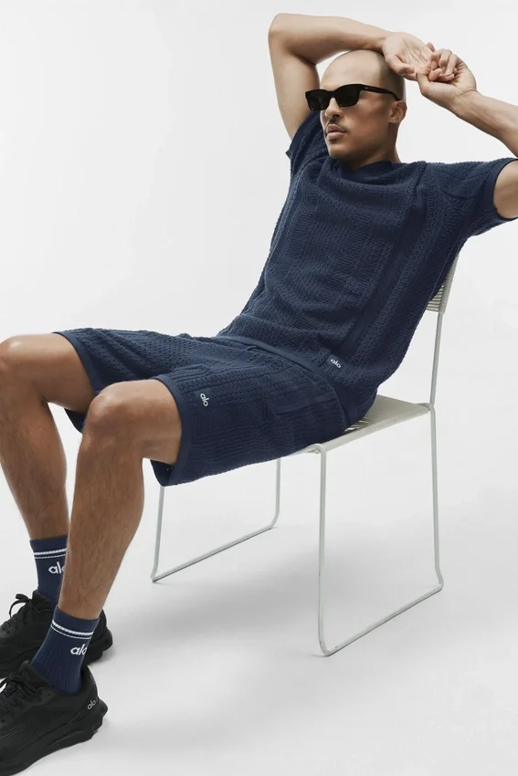 Pantaloncini in maglia Coastline da 7" - Blu navy