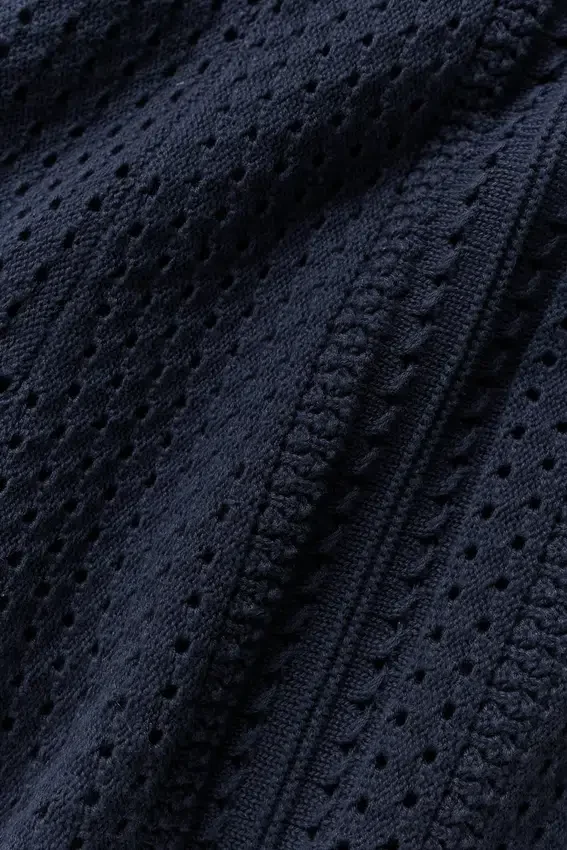 Polo a maniche corte in maglia Coastline - Blu navy