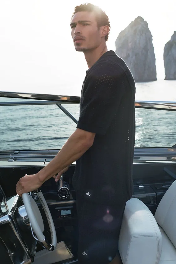 Pantaloncini in maglia Coastline da 7" - Nero