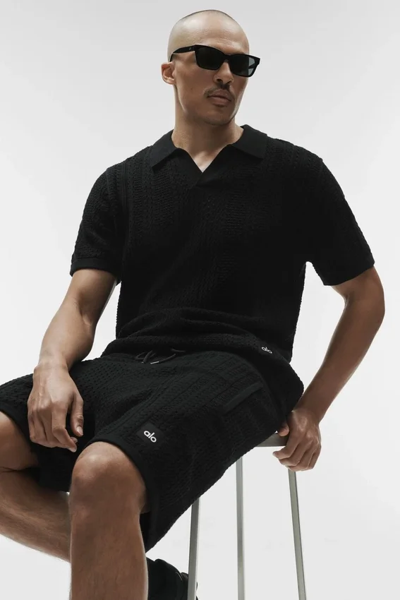 Pantaloncini in maglia Coastline da 7" - Nero