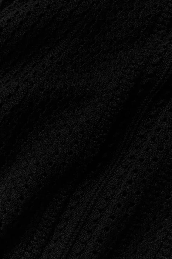 Polo a maniche corte in maglia Coastline - Nero
