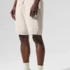 Pantaloncini in maglia tipo maglione Sports Club da 7" - Avorio