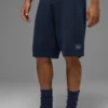 Pantaloncini in maglia tipo maglione Sports Club da 7" - Blu navy