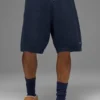 Pantaloncini in maglia tipo maglione Sports Club da 7" - Blu navy