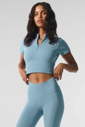 Pantaloncini invernali caldi e morbidi senza cuciture - Blu celeste