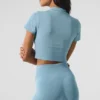 Pantaloncini invernali caldi e morbidi senza cuciture - Blu celeste