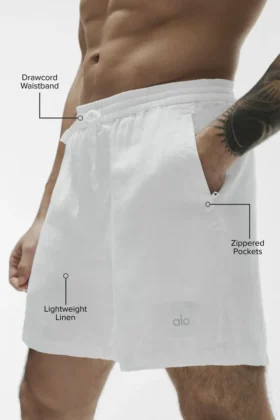 Pantaloncini Linen Days da 7″ – Bianco