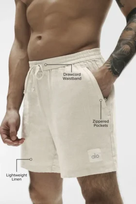 Pantaloncini Linen Days da 7″ – Colore osso