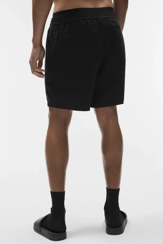 Pantaloncini Linen Days da 7" - Nero