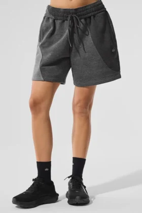 Pantaloncini Make Waves da 7" - Grigio melange scuro tono su tono