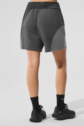 Pantaloncini Make Waves da 7″ – Grigio melange scuro tono su tono