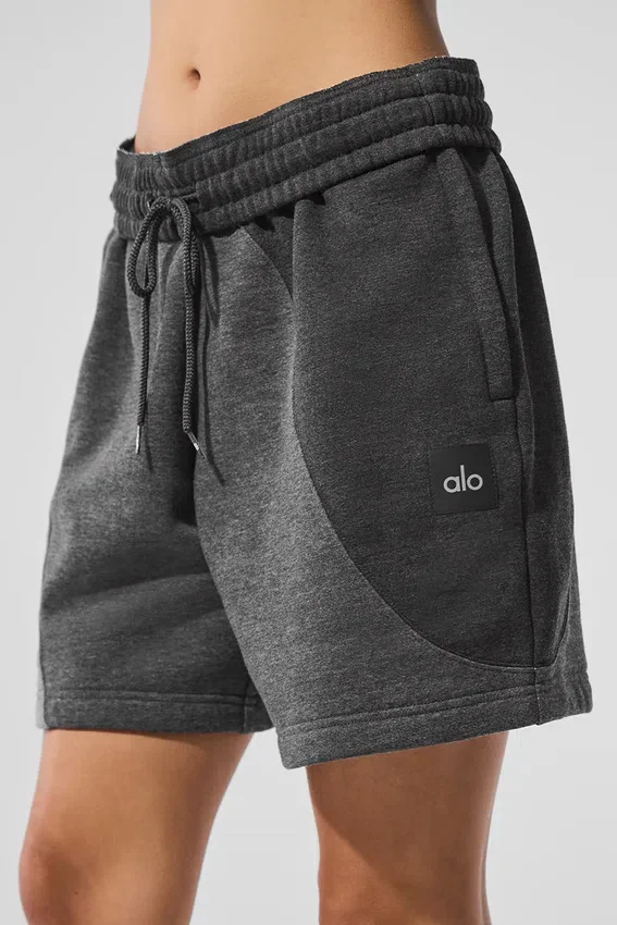 Pantaloncini Make Waves da 7" - Grigio melange scuro tono su tono