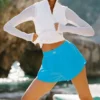 Pantaloncini Match Point - Blu azzurro
