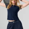 Pantaloncini Match Point - Blu navy