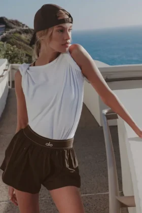 Pantaloncini Match Point - Espresso