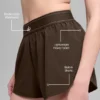 Pantaloncini Match Point - Espresso