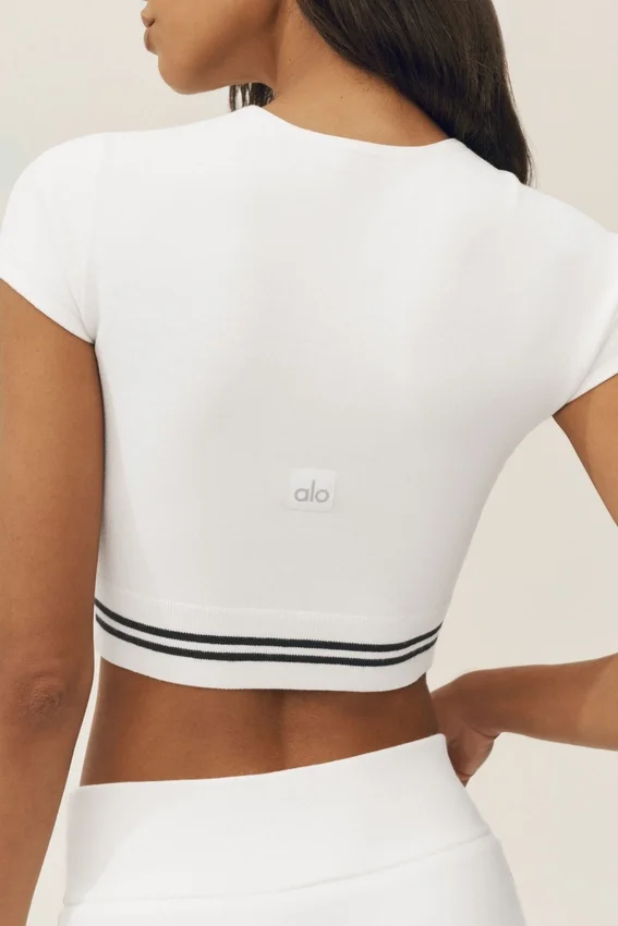 Pantaloncini My Serve in cotone e cashmere - Bianco/Nero
