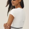 Pantaloncini My Serve in cotone e cashmere - Bianco/Nero